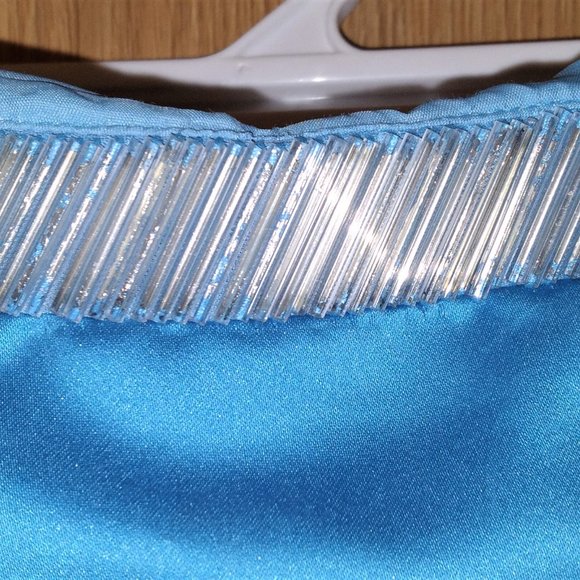 Vintage Beautiful De-Laru Bright Blue Prom/Formal Dress from 2000 - Size 3/4 - Picture 8 of 12